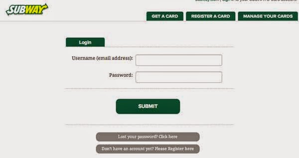 Can Subway cards be registered online?